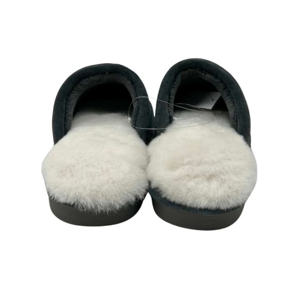 Nuknuuk Men's Charcoal Leather Slippers / Various Sizes - Picture 5 of 6